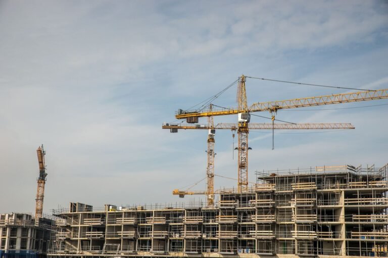 buildings while construction